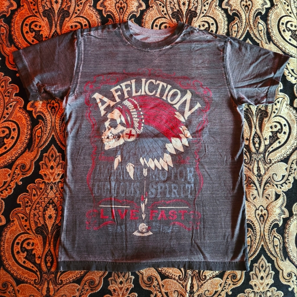 Affliction Men's Short Sleve T-shirt, Never Worn,  New